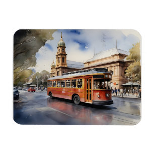 Íman Melbourne watercolor artPoster
