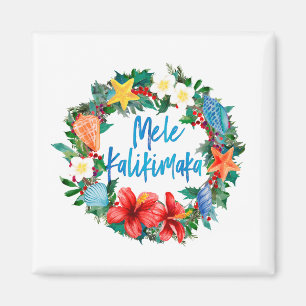 Íman Mele Kalikimaka Hawaiian Christmas Wreath