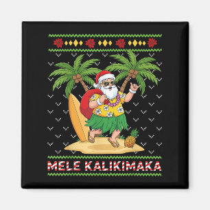Íman Mele Kalikimaka Papais noeis Retro Shaka Hawaii Ug