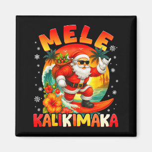 Íman Mele Kalikimaka Santa Rock On Havaí Natal Xma