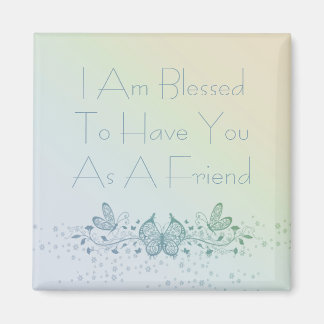 Íman Melhor Amigo Linda Borboleta Verde Azul