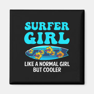 Íman Melhor Arte de Surf para Meninas Mulheres Praia Su