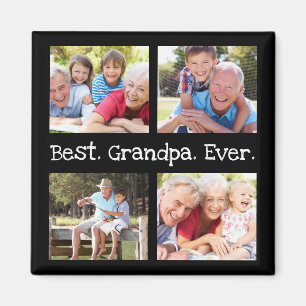 Íman Melhor Avô De 4 Fotografias, Diversão De Colagem