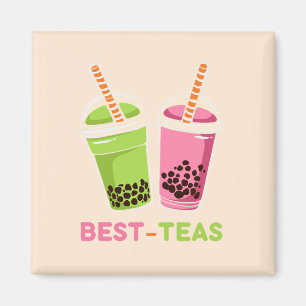 Íman Melhor chás kawaii boba borbulha pérola chá rosa a