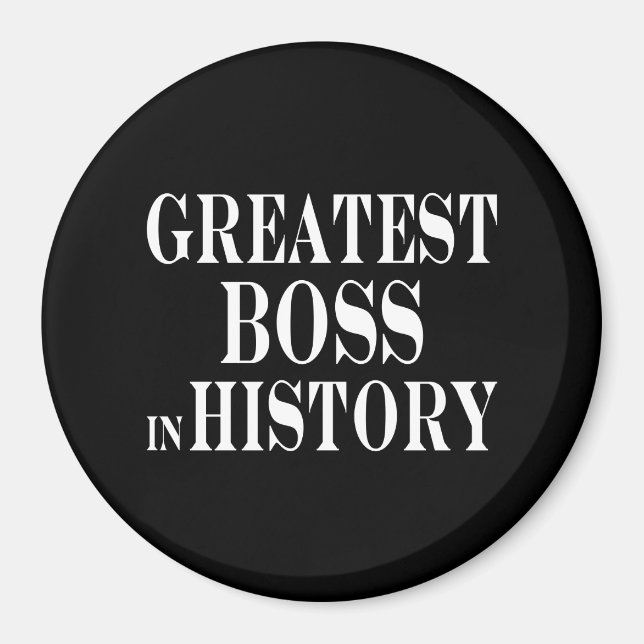 Íman Melhor Chefe: Maior Chefe na História (Frente)