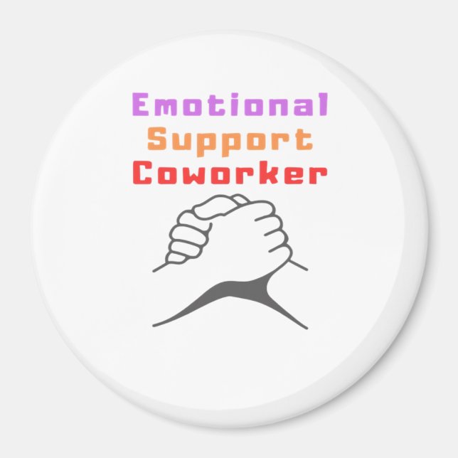 Íman Melhor Colaborador de Ajuda Emocional (Frente)