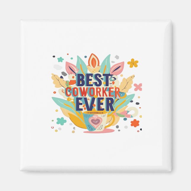 Íman Melhor Colega De Trabalho, Colega Gift, Melhor Col (Frente)