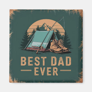 Íman Melhor Design de Camping para o Melhor Pai do Mund