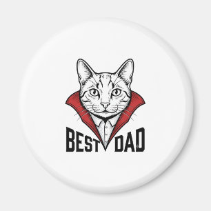 Íman Melhor Design de Gravação Vintage de Gato Vampiro 
