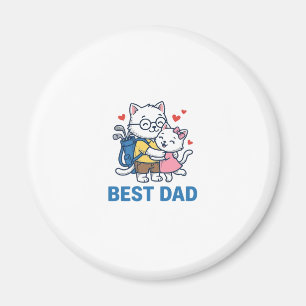 Íman Melhor Design de Vetor Fofo de Gato de Golfe do Pa