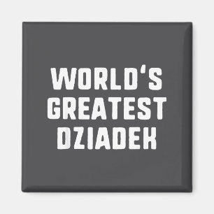 Íman Melhor Dziadek do Mundo Família Divertida 