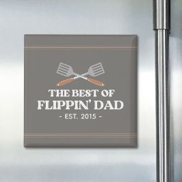Íman Melhor Espátula de Papai Flippin Engraçado Retro 