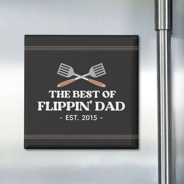 Íman Melhor Espátula de Papai Flippin Engraçado Retro  (In situ)
