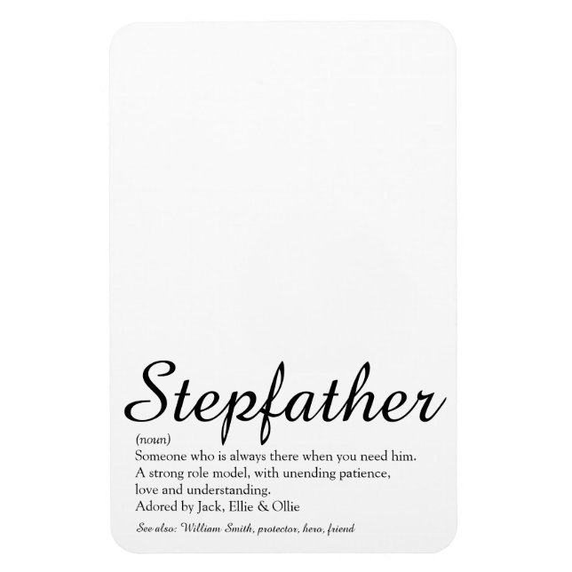 Íman Melhor Etapa De Todos, Script De Definição Stepdad (Vertical)