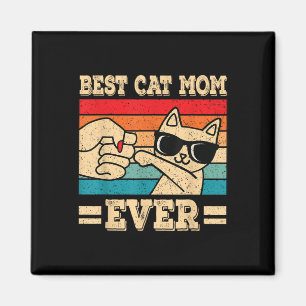 Íman Melhor Gato Mãe De Gato Muito Engraçado Retro Vint