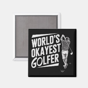 Íman Melhor Golfista do Mundo Engraçado Amante de Golfe
