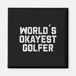 Íman Melhor Golfista do Mundo Engraçado Golfe Piada Pai