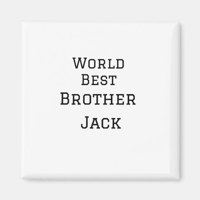 Íman Melhor irmão do mundo adiciona nome texto esportes (Frente)