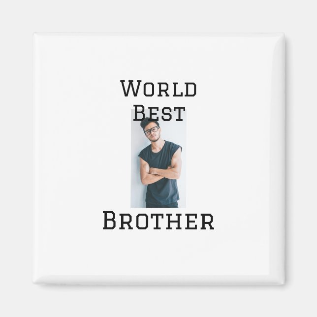 Íman Melhor irmão do mundo adiciona nome texto esportes (Frente)