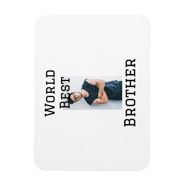 Íman Melhor irmão do mundo adiciona nome texto esportes (Vertical)