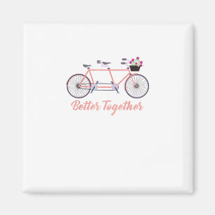 Íman Melhor Juntos Bicicleta Tandem Juntos Des Moderno