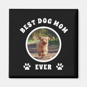 Íman Melhor Mãe De Cachorro Personalizada De Foto