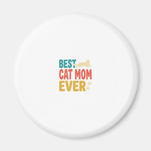 Íman Melhor Mãe de Gato de Todos os Tempos Design de Ga