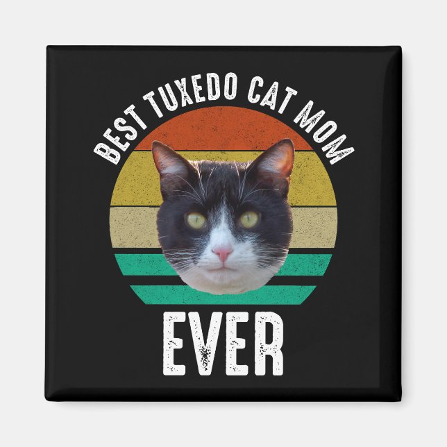 Íman Melhor Mãe De Gato Tuxedo (Frente)