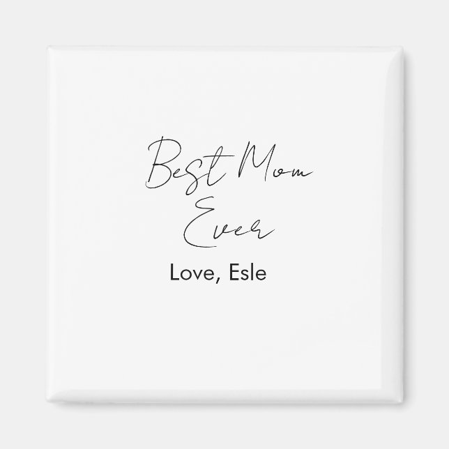 Íman melhor mãe de sempre dia das mães nome data simple (Frente)