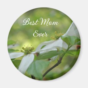 Íman Melhor Mãe de Todos os Tempos Flor de Corniso