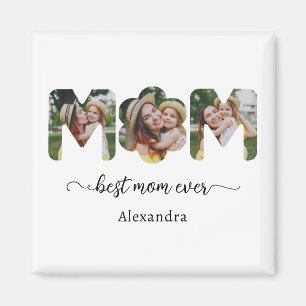 Íman Melhor Mãe do Mundo Colagem de Fotos Presente para