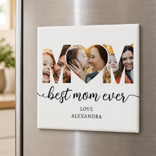 Íman Melhor Mãe do Mundo Colagem de Fotos Presente para