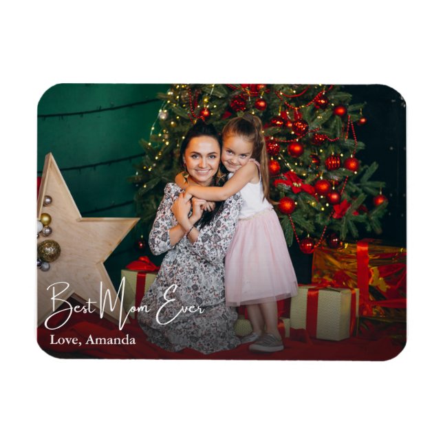 Íman Melhor Mãe Foto Personalizada Nunca Simples (Horizontal)