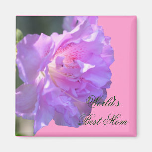Íman Melhor Mãe Rosa Azalea Flor Magnet