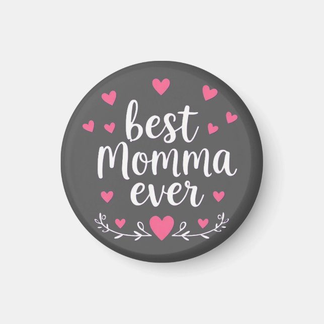 Íman melhor mamãe de todas cinza (Frente)