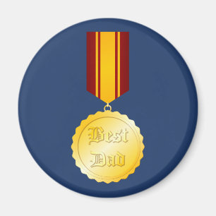 Íman Melhor Medalha de Pai Brooch Dia do Pai