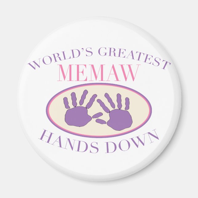 Íman Melhor Memaw Sem Dúvida Camiseta (Frente)