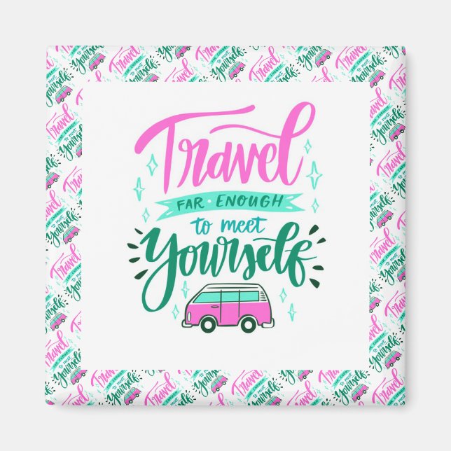 Íman Melhor Mensagem Popular de Motivação Moderna Elega (Frente)