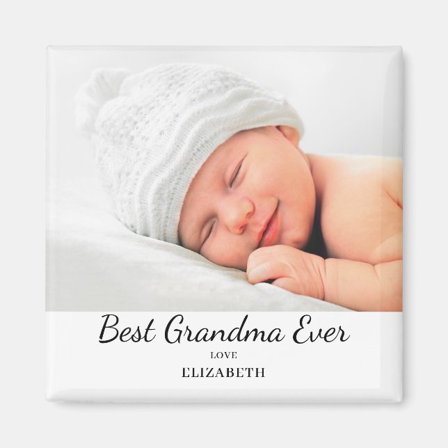 Íman Melhor Nome de Foto da Avó Moderna (Frente)