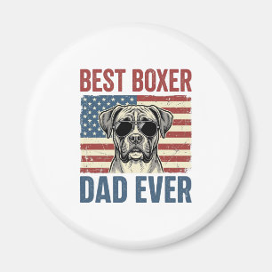 Íman Melhor Pai Boxer de Todos os Tempos Cachorro Vinta