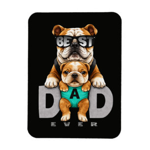 Íman Melhor Pai Bulldog de Todos os Tempos – Dia dos Pa