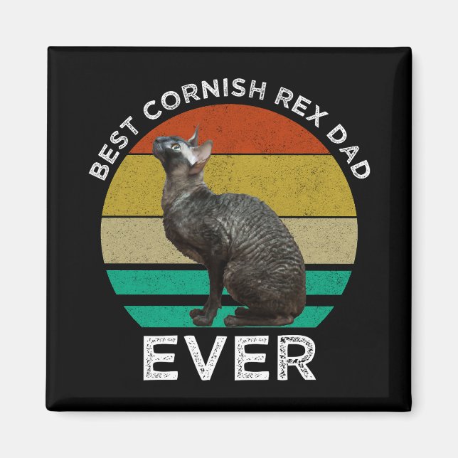 Íman Melhor Pai Cornish Rex de Todos (Frente)