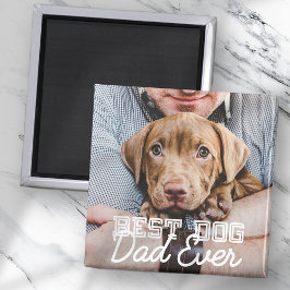 Íman Melhor Pai De Cachorro Alguma Vez Personalizado Fo