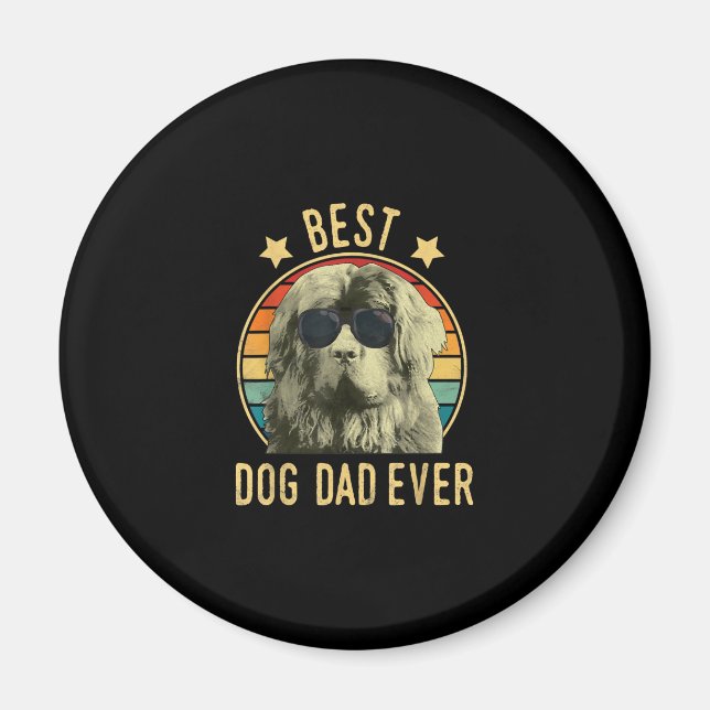 Íman Melhor Pai de Cachorro Nunca Mais Recém-Fundamenta (Frente)