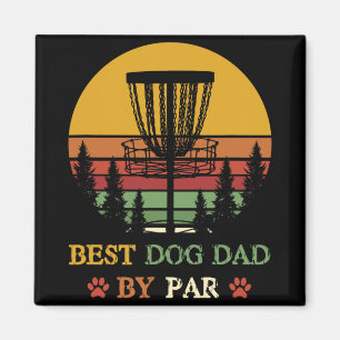 Íman Melhor Pai de Cachorro Por Par Divertido Retro Vin