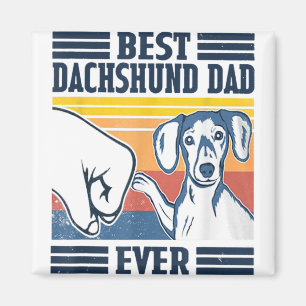 Íman Melhor Pai De Dachshund Alguma Vez Vintagem Da Cam