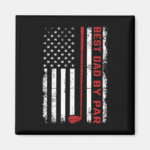 Íman Melhor Pai de Golfe Pelo Par Pai Bandeira American