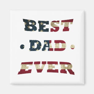 Íman melhor pai de sempre com a bandeira americana