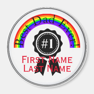 Íman Melhor Pai do Rainbow Magnet HAMbWG