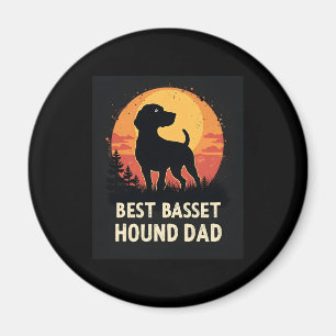 Íman Melhor Pai Padre Cão - Camiseta de Caça-Vintage